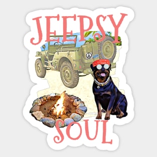 Jeepsy Soul Rottweiler Sticker